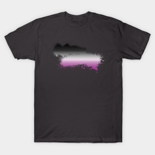 Asexual Paint Smudge Minimalism T-Shirt